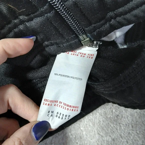 Womens Puma Long Sleeve Athletic Coat Small Black & White Old School Full Zip - Picture 11 of 13